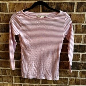 Vineyard Vines Pink and White Striped Top